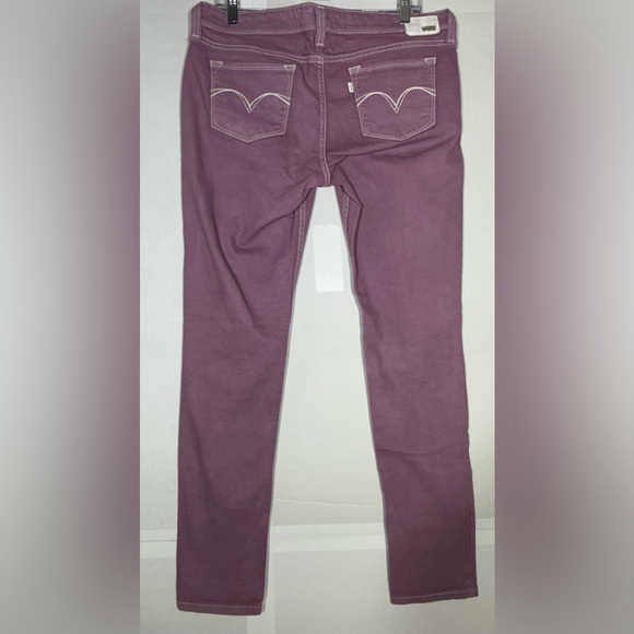 Levi's Demi Curve Low Rise Skinny Jeans Purple Women's Size W32xL32 - Picture 13 of 13